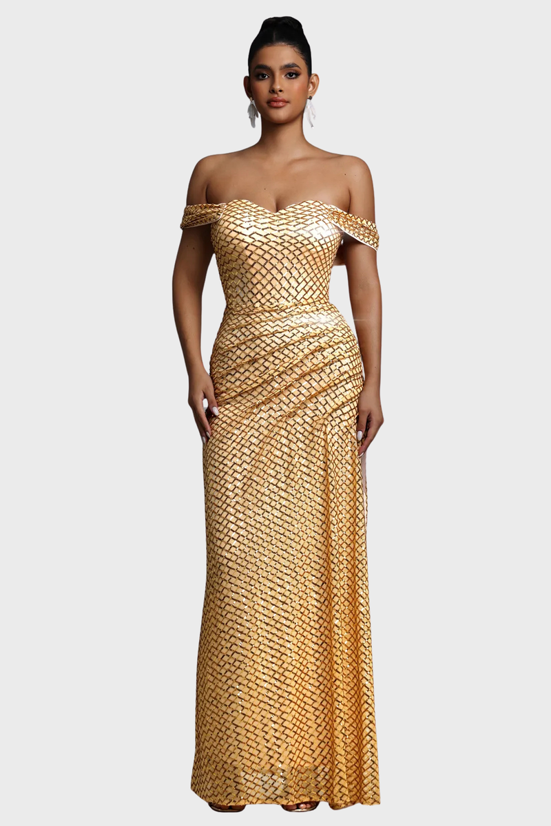 rubendall gold dress ROSS GOLD DRESS  Zurik