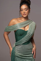 Drape One Shoulder Maxi